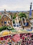 Park Guell View Over Barcelona - SOLD